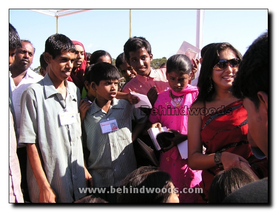 Namitha with Disabled Children Gallery